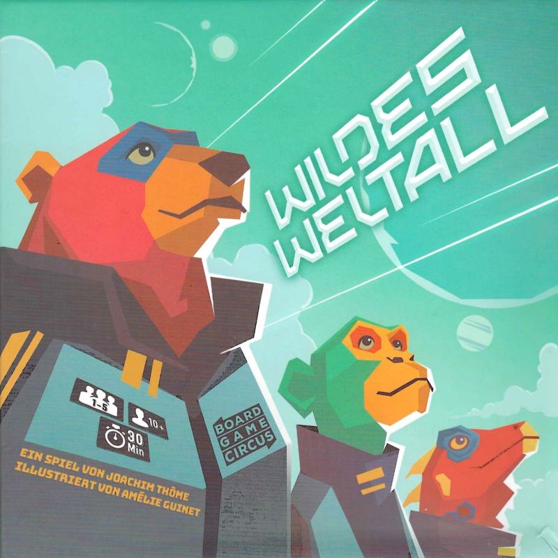 Wildes Weltall Cover des Brettspiels 'Wildes Weltall'